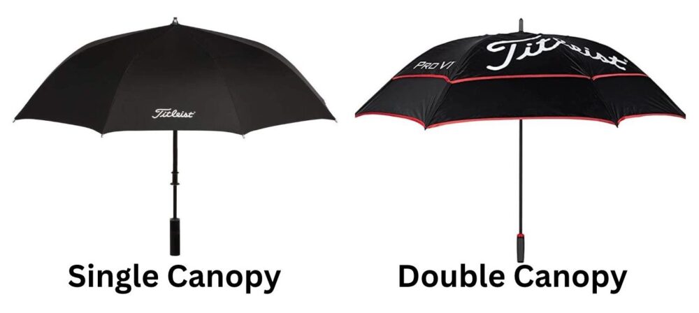 single vs double canopy umbrella